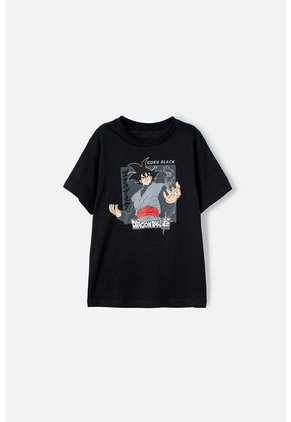 Camiseta De Dragon Ball Manga Corta Negra Para Niño 6