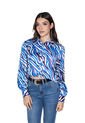 BLUSA CEBRADA MANGA LARGA PARA MUJER de DREAMER