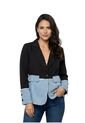 Blazer Clásico Con Base Denim Para Dama de DREAMER