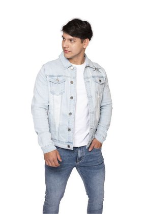 Chaqueta Denim Estampada