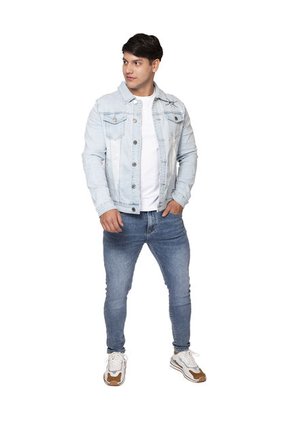 Chaqueta Denim Estampada