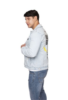 Chaqueta Denim Estampada