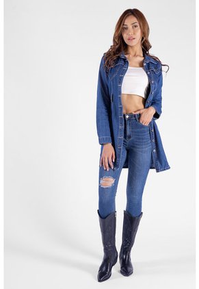 Vestido Denim Para Mujer