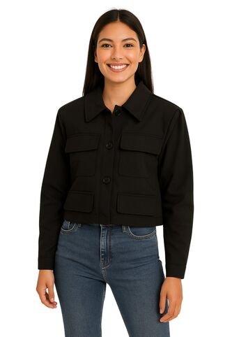 Chaqueta Casual De Bolsillos Frontales Para Mujer  DREAMER