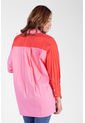 Camisa Overzise Doble Tono Rosa Para Mujer de DREAMER