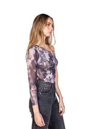 BLUSA ASIMÉTRICA MANGA LARGA