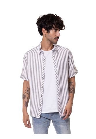 Camisa Rustica A Rayas Manga Corta DREAMER