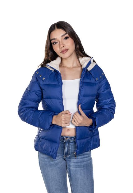 Chaqueta Padded Con Ovejero Para Mujer