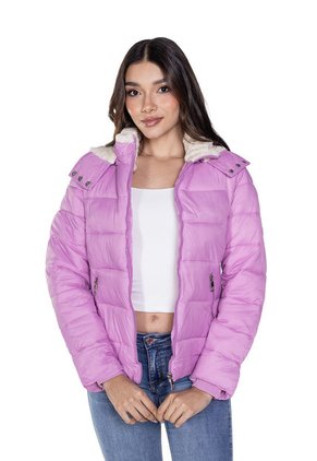 Chaqueta Padded Con Ovejero Para Mujer