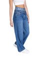 JEAN WIDE LEG DOBLE PRETINA de DREAMER