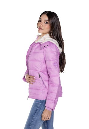 Chaqueta Padded Con Ovejero Para Mujer