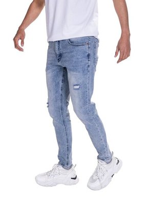 Jean Slim Fit Con Desgaste