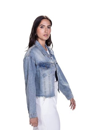 Chaqueta Denim Para Mujer