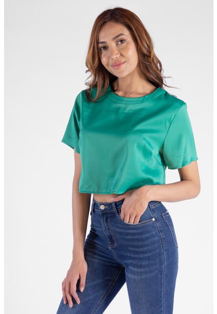 Blusa En Satin Para Mujer