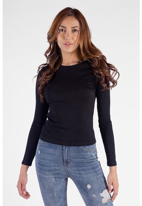 Jersey Básico Ajustado Para Mujer