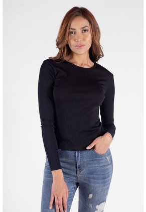 Jersey Básico Ajustado Para Mujer