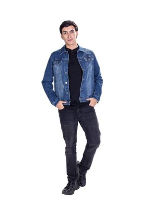 Chaqueta Denim Con Diseño Para Hombre