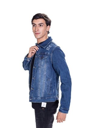 Chaqueta Denim Con Diseño Para Hombre
