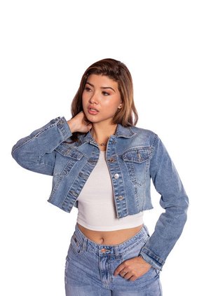 Chaqueta Denim Cropped