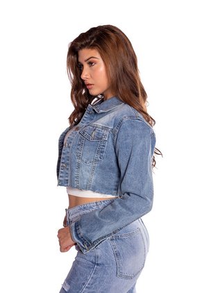 Chaqueta Denim Cropped