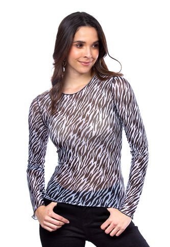 DREAMER Blusa Blonda Para Mujer Animal Print Knasta Colombia