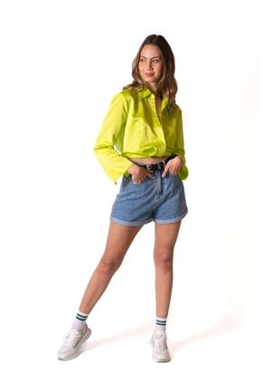 Blusa En Satín Para Mujer