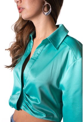 Blusa En Satín Para Mujer