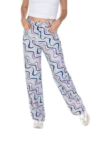 JEAN WIDE LEG CON HONDAS A TONO