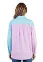 Camisa Overzise Doble Tono Morado Para Mujer de DREAMER