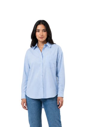 CAMISA POPELIN AZUL CLARO