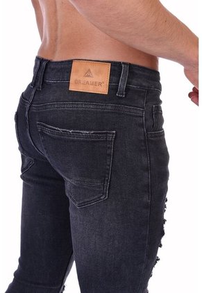 Jean Slim Fit Con Rotos Para Hombre
