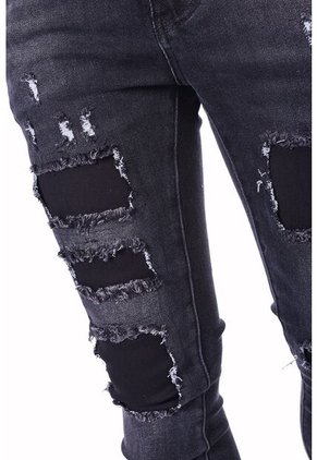 Jean Slim Fit Con Rotos Para Hombre