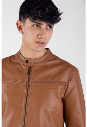 Chaqueta Tipo Cuero Para Hombre