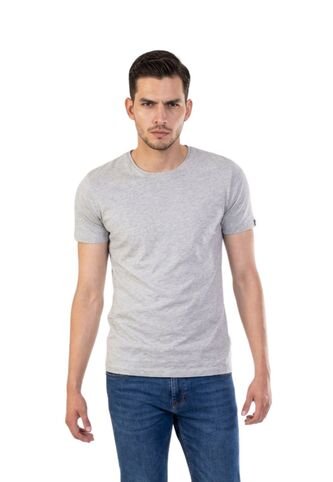 Camiseta Básica Color Gris Oscuro Para Hombre DREAMER
