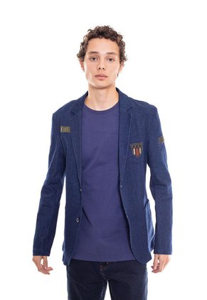BLAZER EN JEANS MANGA LARGA PARA HOMBRE