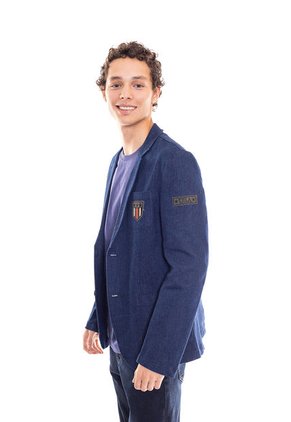 BLAZER EN JEANS MANGA LARGA PARA HOMBRE