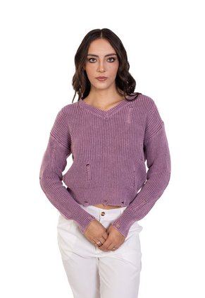 Sweater Afelpado Para Mujer