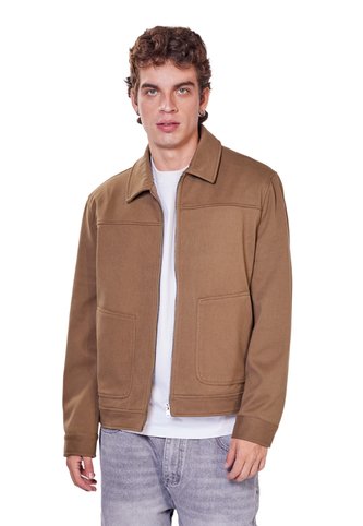 CHAQUETA TAUPE ZIP DREAMER