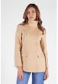 Abrigo Cuello Militar Beige Para Mujer de DREAMER