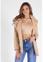 Abrigo Cuello Militar Beige Para Mujer de DREAMER