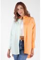 Camisa Overzise Doble Naranja Tono de DREAMER