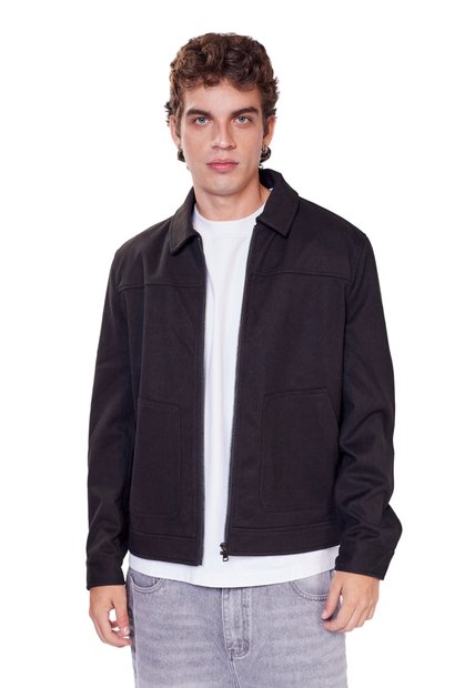 CHAQUETA TAUPE ZIP