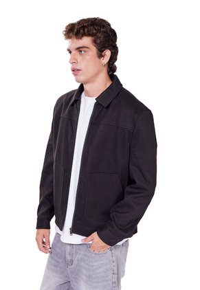 CHAQUETA TAUPE ZIP