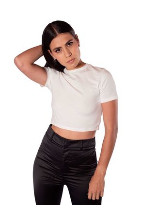 Camiseta Basic Corta Para Mujer