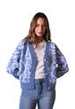 Carigan Diseño Ondas Azul Para Mujer de DREAMER