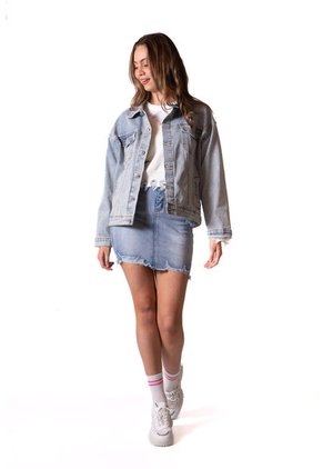 Chaqueta Denim Para Mujer
