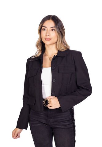 Chaqueta Casual De Bolsillos Frontales Para Mujer  DREAMER