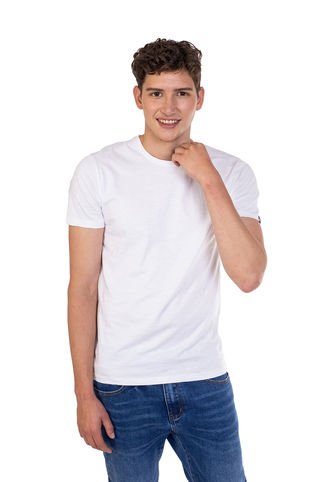 Camiseta Básica Color Blanco Para Hombre DREAMER