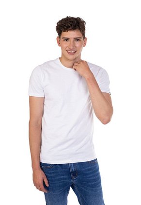 Camiseta Básica Color Blanco Para Hombre