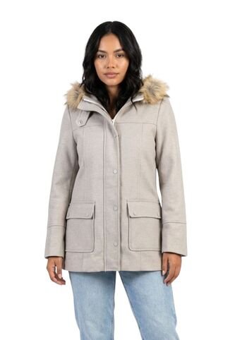 Abrigo Largo Con Capucha De Peluche Para Dama DREAMER